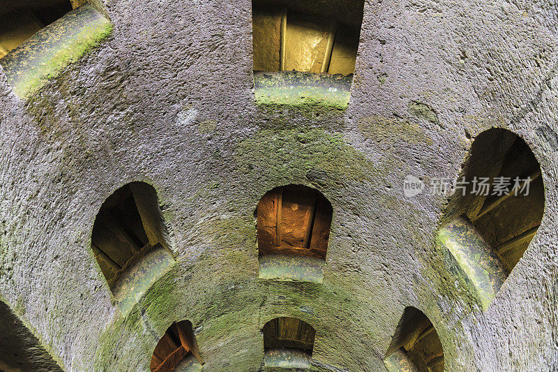 Orvieto, Pozzo在San Patrizio - St. Patrick Well (Umbria，意大利)